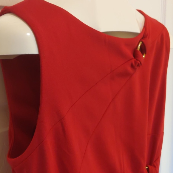 Style & Co. Petite Stretch Red Dress, Size 12P - Picture 3 of 6